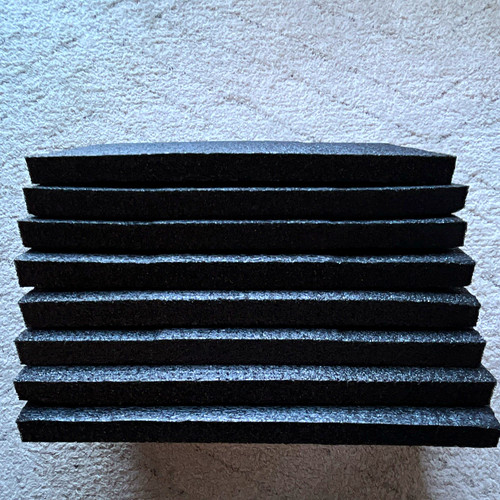 8pcs black plastic foam - of,